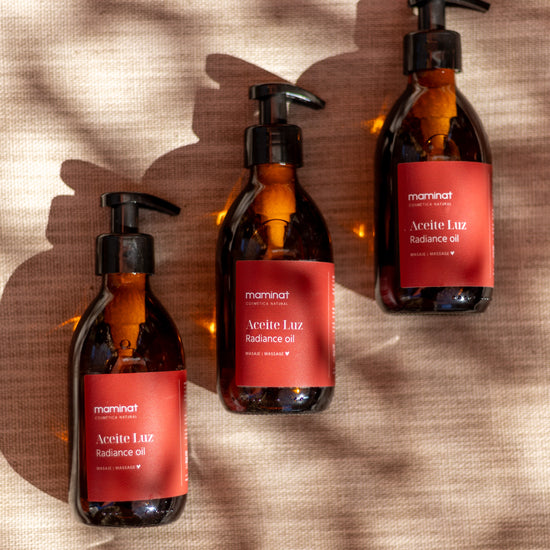 Aceite natural para masajes. Maminat