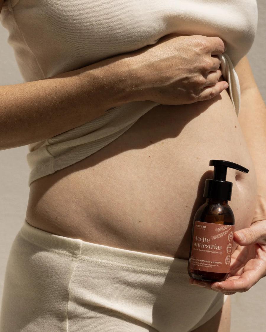 aceite antiestrías. Maminat, cosmética natural