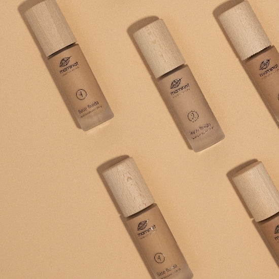 maquillaje natural. Base fluida. Maminat, cosmética natural