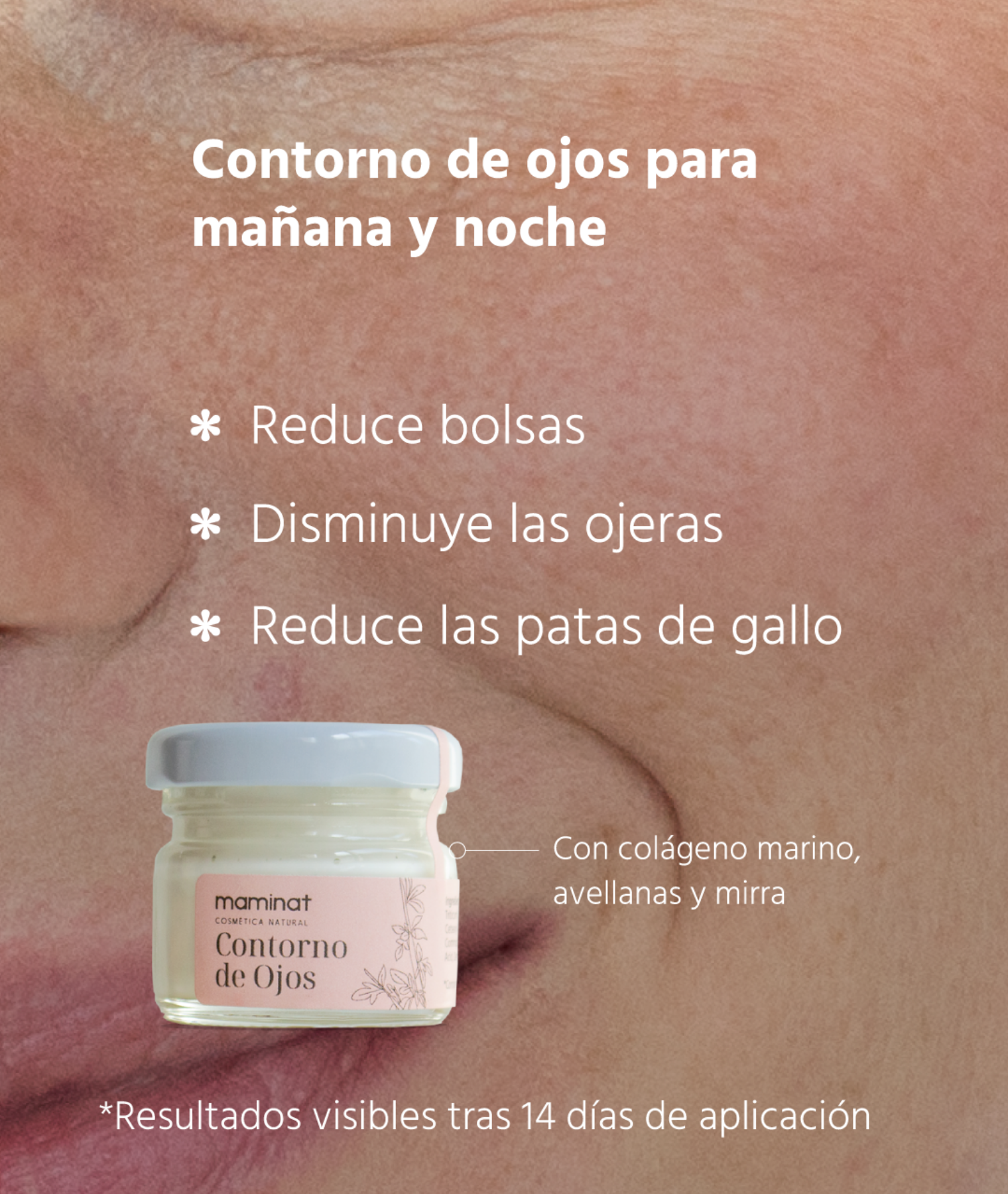 Contorno de ojos natural. Maminat, cosmética natural
