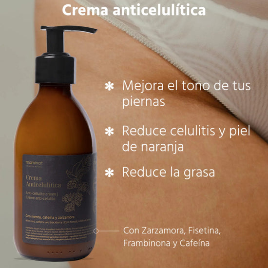 Crema anticelulítica y reafirmante. Maminat, cosmética natural