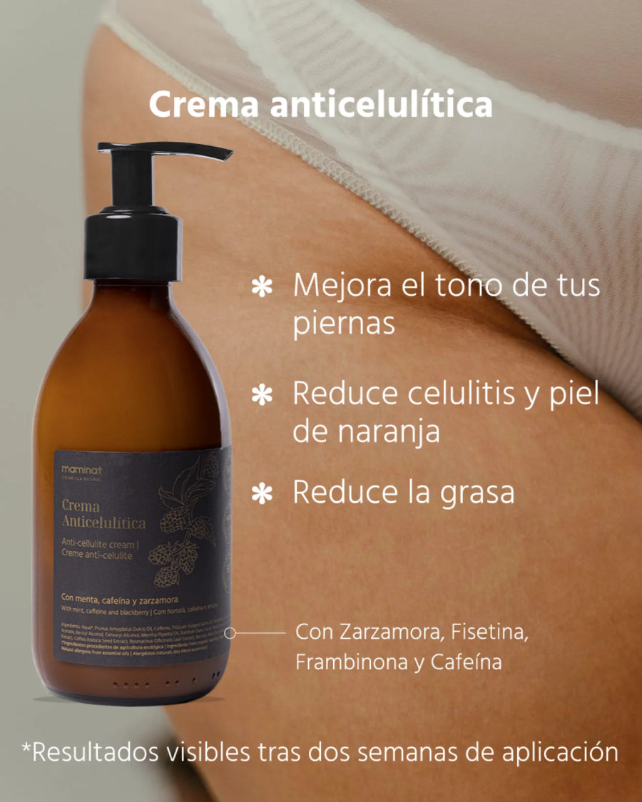 Crema anticelulítica y reafirmante. Maminat, cosmética natural
