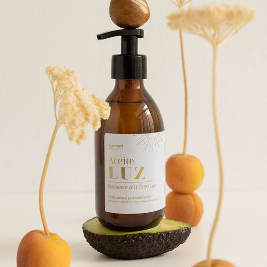 aceite corporal piel seca. Maminat, cosmética natural