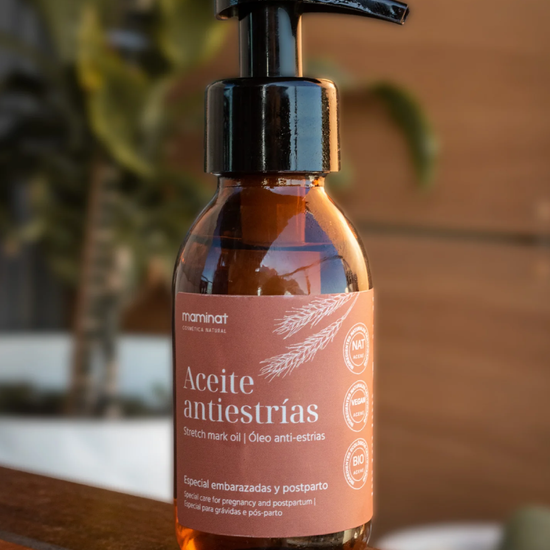 aceite antiestrías. Maminat, cosmética natural