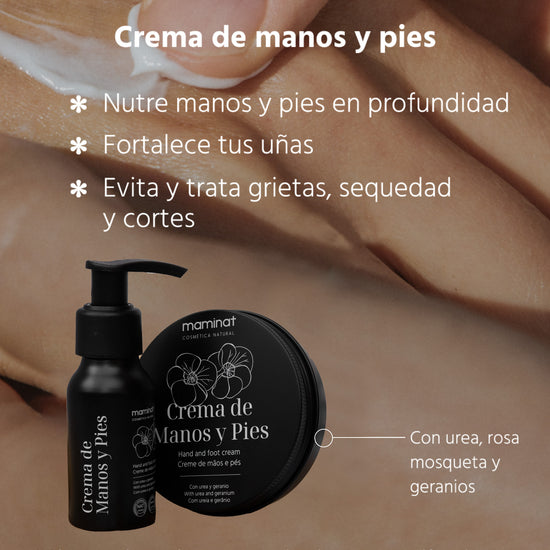 crema para grietas de manos y pies. Maminat, cosmética natural