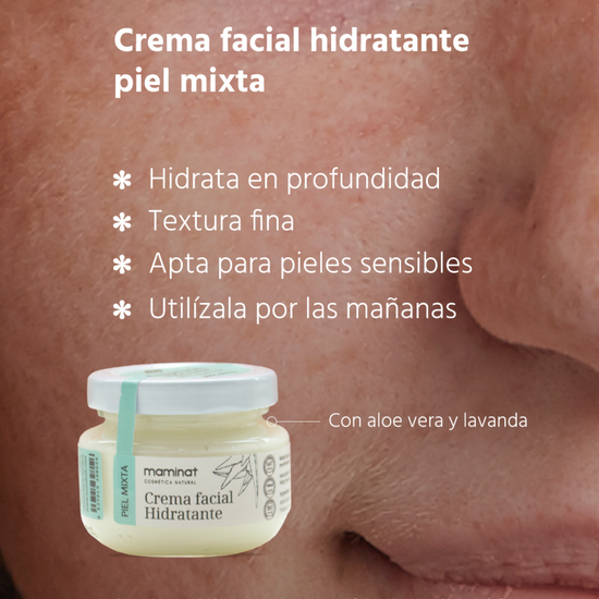 crema hidratante piel mixta. Maminat, cosmética natural