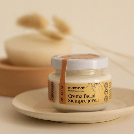 Crema Natural Antiarrugas para Piel Mixta. Siempre joven mixta. Maminat, cosmética natural