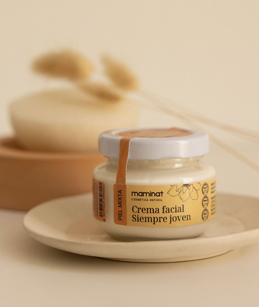 Crema Natural Antiarrugas para Piel Mixta. Siempre joven mixta. Maminat, cosmética natural