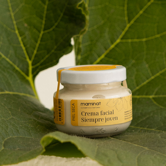 crema antiarrugas natural Siempre joven seca. Maminat, cosmética natural