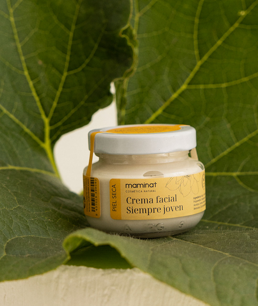 crema antiarrugas natural Siempre joven seca. Maminat, cosmética natural