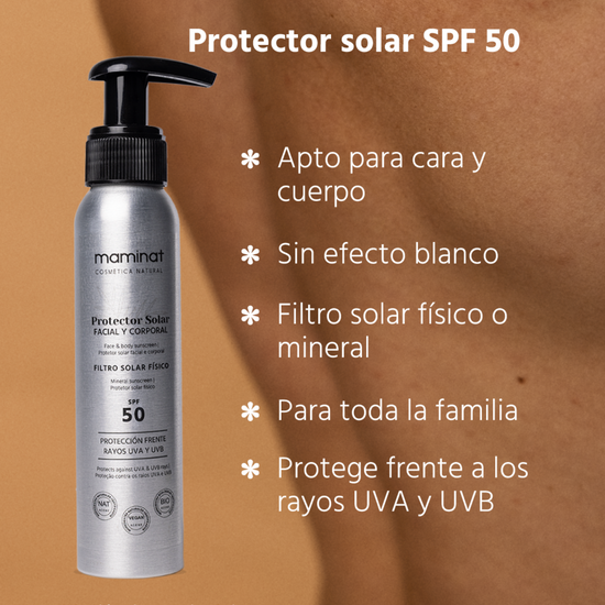 protector solar natural. Maminat, cosmética natural