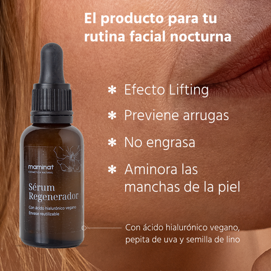 serum de noche regenerador. Maminat, cosmética natural