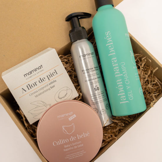 Pack con cosméticos naturales y ecológicos para bebés