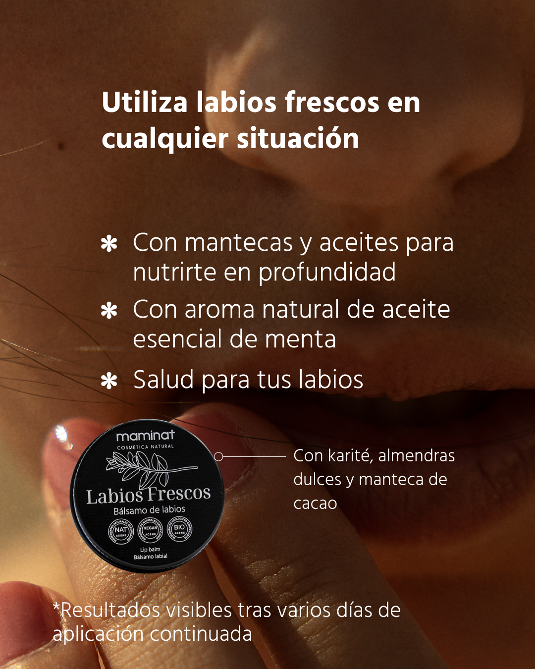 El mejor bálsamo labial. Maminat, cosmética natural