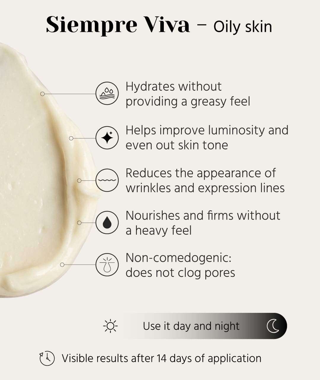 Siempre Viva Face Cream · Oily Skin