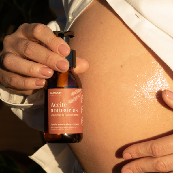 aceite antiestrias para embarazadas maminat cosmética natural